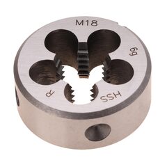 Плашка М18х2,5 DINEN22568 HSS 6g 45х18мм Terrax by Ruko 237180TX