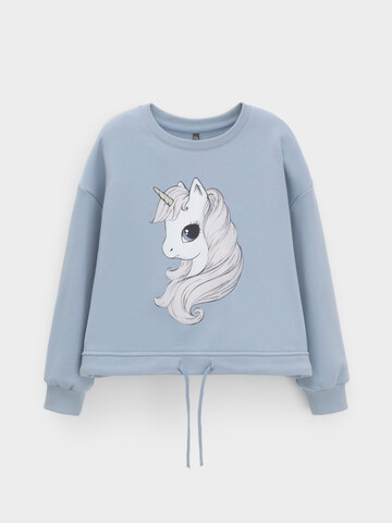 джемпер  для девочки  КР 302827/серо-голубой 1362 к664