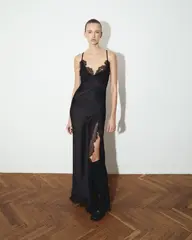 Платье Satin ember, Черный