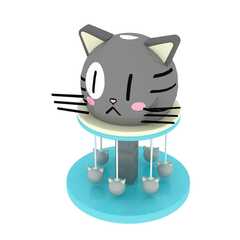 Детский аттракцион 4kids Карусель «Пушистик» c электроприводом