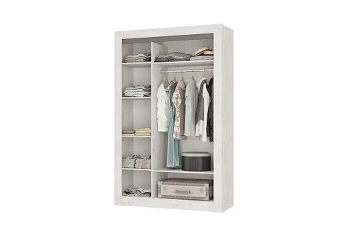 Шкаф трехстворчатый Леонардо бетон пайн светлый / графит