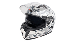 Мотошлем модуляр с электроподогревом AiM JK906S, камуфляж