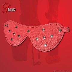 Маска на глаза глухая красная "Кресты"