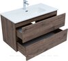 Aquanet 335688 Тумба с раковиной Алвита new 90 цв.дуб веллингтон табак (335688)