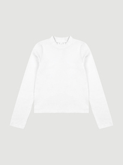 ПРЕДЗАКАЗ Лонгслив с воротником-стойкой Mjölk Белый