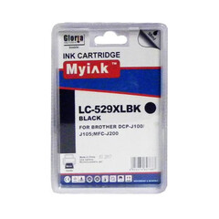Картридж для Brother MFC-J200, DCP-J100, J105 (LC529XLBK) Black (58ml, Dye) MyInk