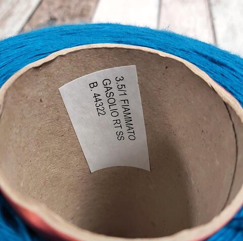 Хлопок фламе FIAMMATO GASOLIO 350 синий лазурный