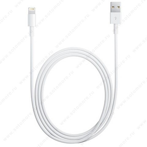 Кабель для Apple Lightning to USB Класс 1 1.0 метр в коробке с пломбой белый