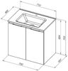 Aquanet 303905 Тумба Алвита new 70 подвесная 2 дв. цв.белый матовый (303905)