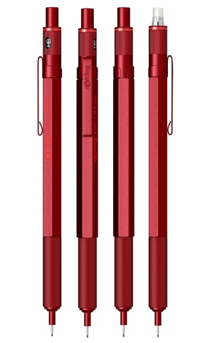 Карандаш механический Rotring 600 Metal Red, 0,5 mm (2114264)