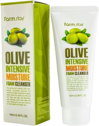 Farmstay Olive Intensive Moisture Form Cleanser Пенка очищающая с экстрактом оливы увлажняющая