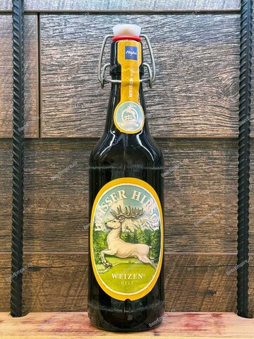 Der Hirschbrau Weisser Hirsch weizen hell (белый олень) светлое пшеничное нефильтр. 0,5 л.