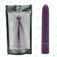 Фиолетовый пластиковый вибратор от HUSTLER 7in ROCKER VIBE