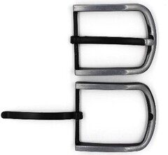 Пряжка ременная металл, ш. 3,6 см, тёмный никель