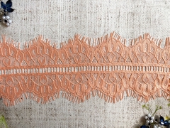 Кружево Французское, ш. 10 см, персиковый