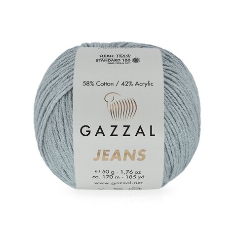 Пряжа Gazzal Jeans 1110 серый