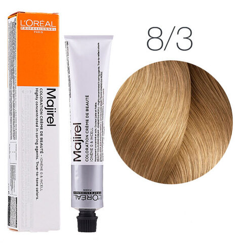 L'Oreal Professionnel Majirel 8.3 (Светлый блондин золотистый) - Краска для волос