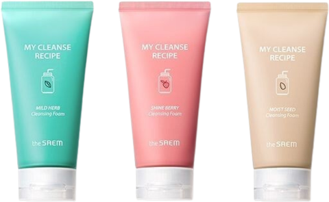 The Saem My Cleanse Recipe Cleansing Foam-Moist Seed Пенка для умывания с экстрактом сои, зерновых и риса