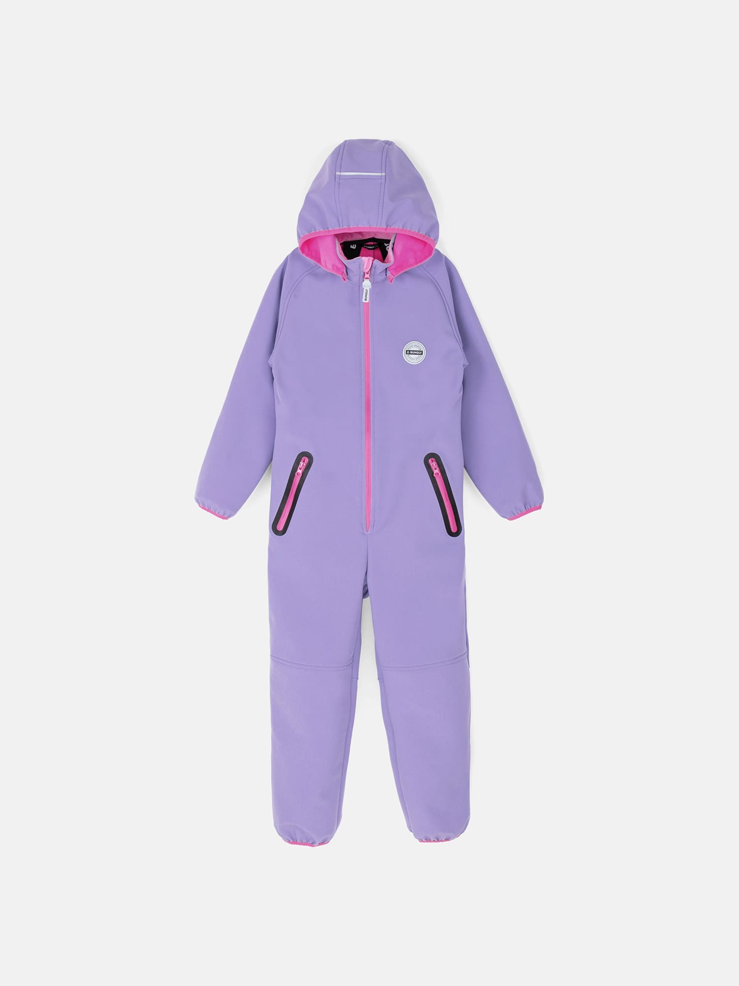 комбинезон softshell демисезонный "лаванда" 7+ от бренда bungly вид слева
