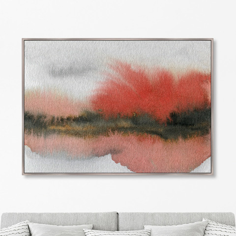 Marina Sturm - Репродукция картины на холсте Autumn colors in the reflection of the lake, 2021г.