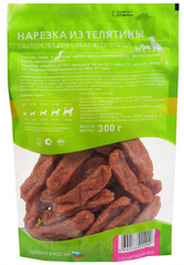 Titbit лакомство для собак нарезка из телятины XXL 300 гр