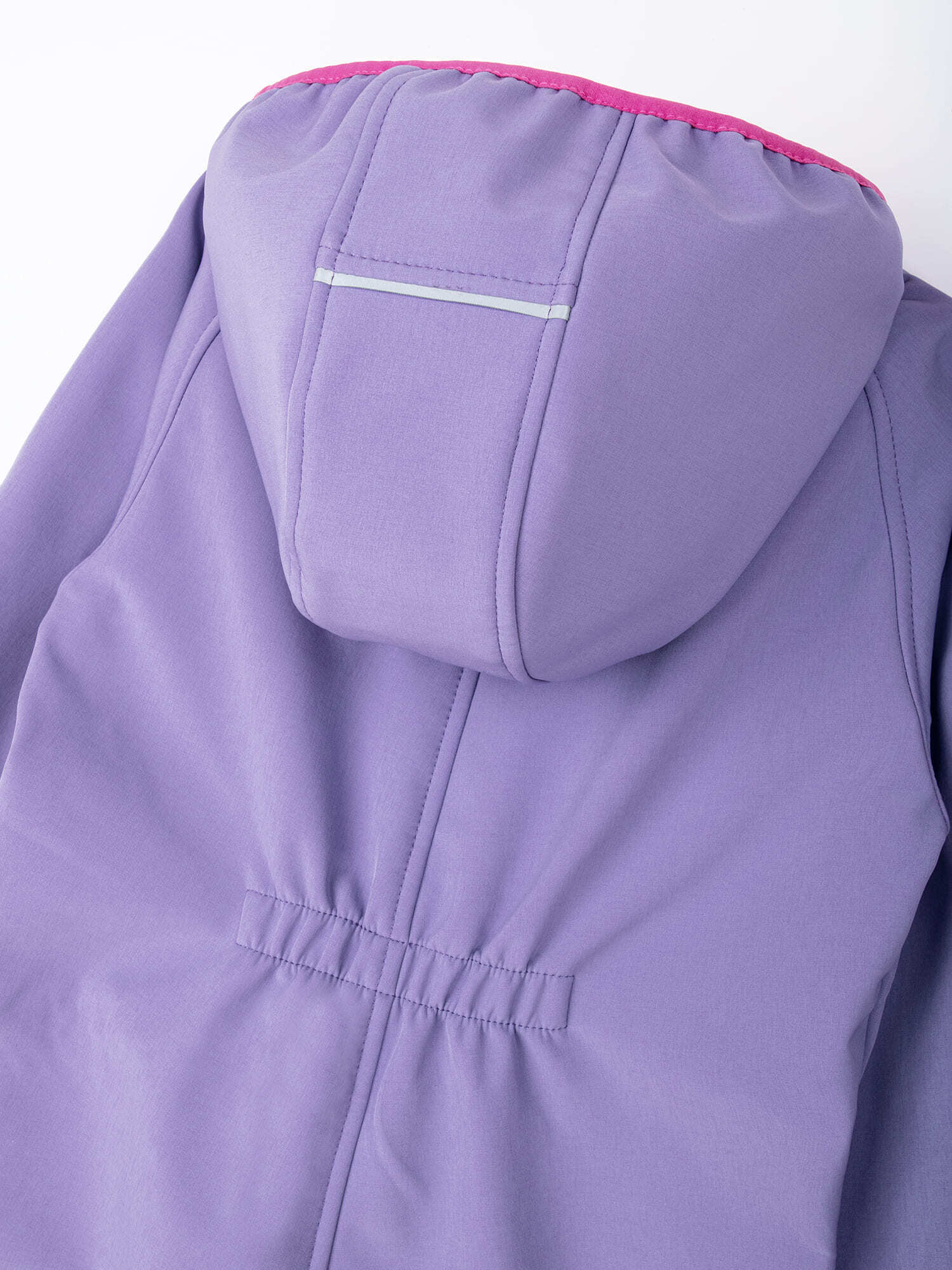 комбинезон softshell демисезонный "лаванда" 7+ от 8 до 12 лет с изнаночной стороны