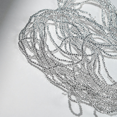 Гематин (гематит), оттенок "Серебристый", шар с гранями (разделитель) 2,5мм