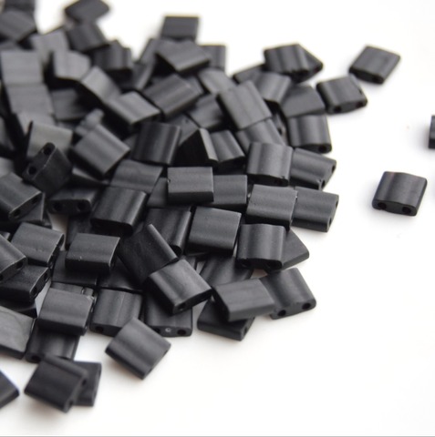 TL-0401F Бисер Миюки тила/Miyuki Tila Opaque Matte Black