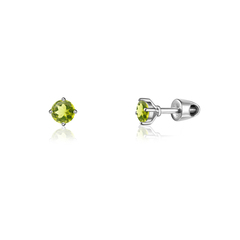 Серьги Crystal Circle с хризолитом