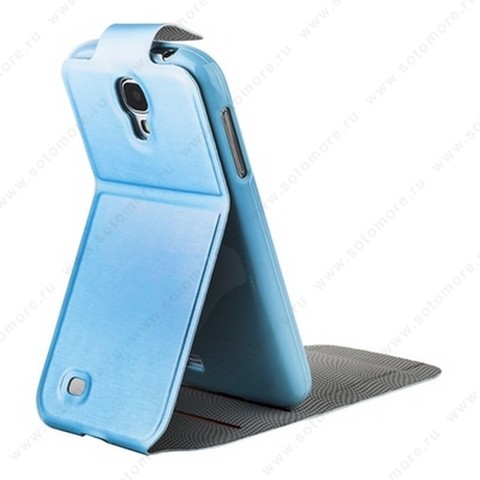 Чехол-флип Kooso Melkco для Samsung Galaxy S4 i9500/ i9505 - Kooso Koka Flip case Blue