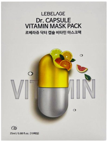 Lebelage Dr. Capsule Vitamin Mask Pack Маска для лица тканевая витаминная