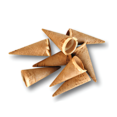 Мини-рожки вафельные 6 см - 10 шт.