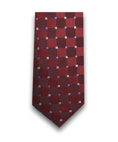 Галстук в красную клетку TSAREVICH