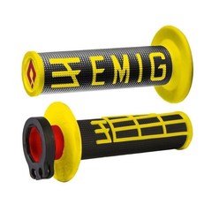 Грипсы ODI EMIG V2 Lock-On H36EMBY Черный/желтый 4 и 2-х тактных
