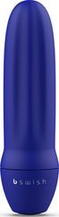 Синяя рельефная вибропуля Bmine Basic Reflex - 7,6 см. - 