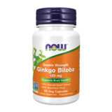 Гинкго билоба, Gingko Biloba, Now Foods 120 mg, 50 вегетарианских капсул 1
