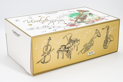 Чайная пара 230мл Carmani Весна A. Vivaldi белая/зеленая