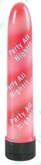 Бело-красный вибратор PARTY ALL NIGHT