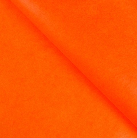 Бумага упаковочная тишью, оранжевая, 50*66 см