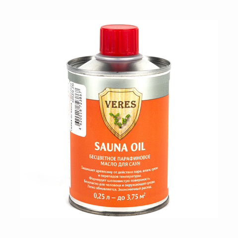 Парафиновое масло для саун VERES Oil Sauna (Верес) 0,25л бесцветный