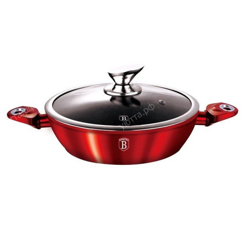 Сотейник с крышкой 24 см BH-1262 Burgundy Metallic Line - купить