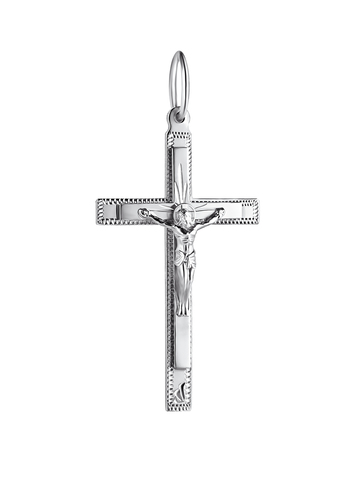 Крестик православный из серебра