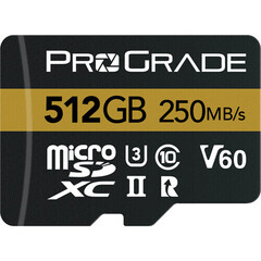 Карта памяти ProGrade Digital 512GB MicroSDXC 250MB/s UHS-II, V90, U3, Class 10