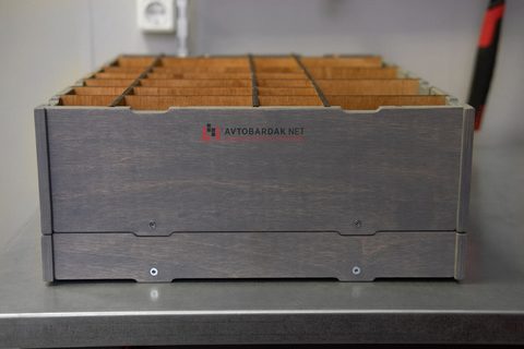 Деревянный инструментальный ящик с перегородками (совместим с тумбой ТВК)