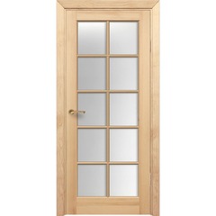 Купить Межкомнатная дверь массив сосны Порталини 5 под покраску под остекление 10