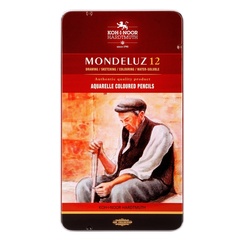 Карандаши акварельные KOH-I-NOOR MONDELUZ OLD MAN 3722, 12 цветов