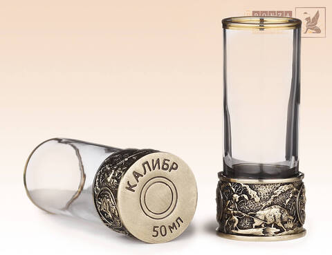 рюмка Патрон Охота на кабана