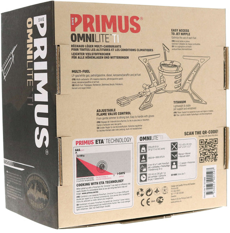 Картинка горелка мультитопливная Primus OmniLite Ti  - 14