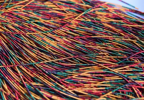 Канитель мягкая радуга 1мм (№4770)