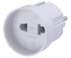 Переходник АМ 6-1 6А электрический 22844